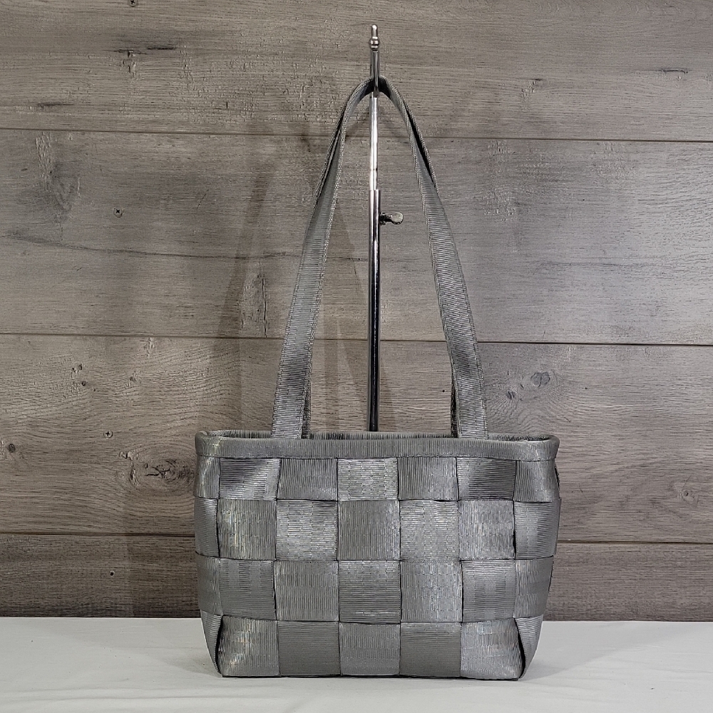 Harvery's Silver Seatbelt Bag
